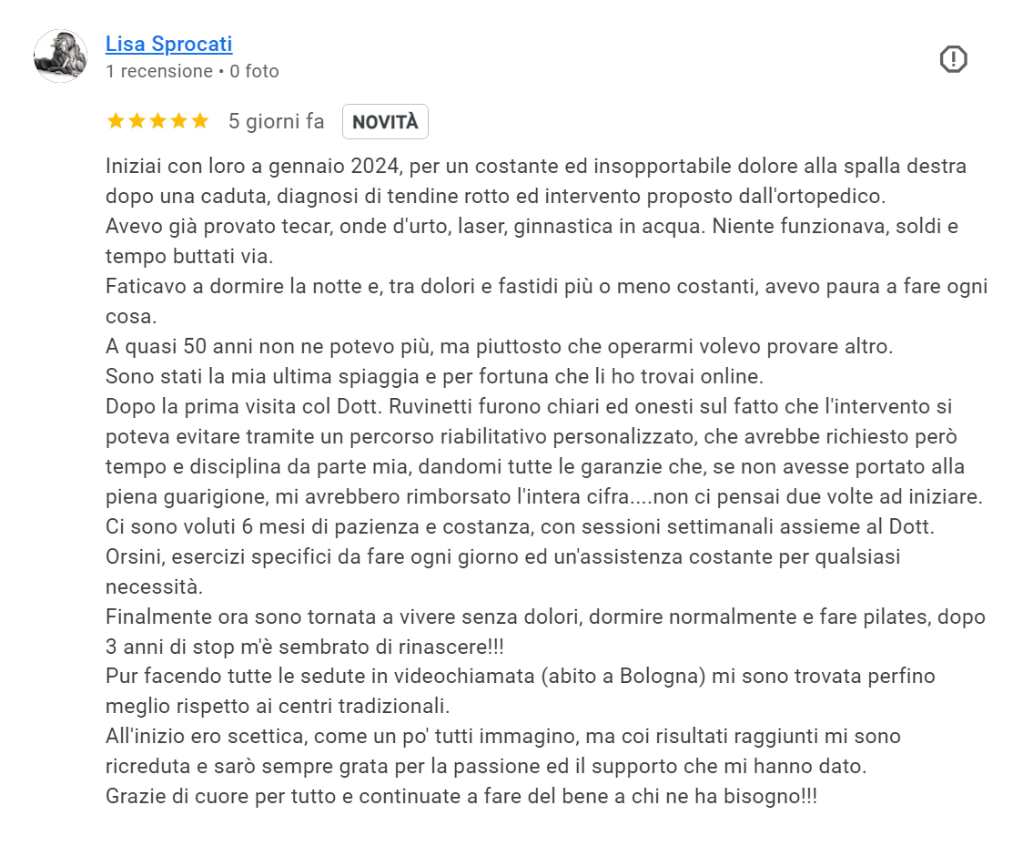 Lisa Sprocati testimonianza